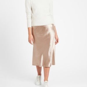 Banana Republic Champagne Midi Skirt